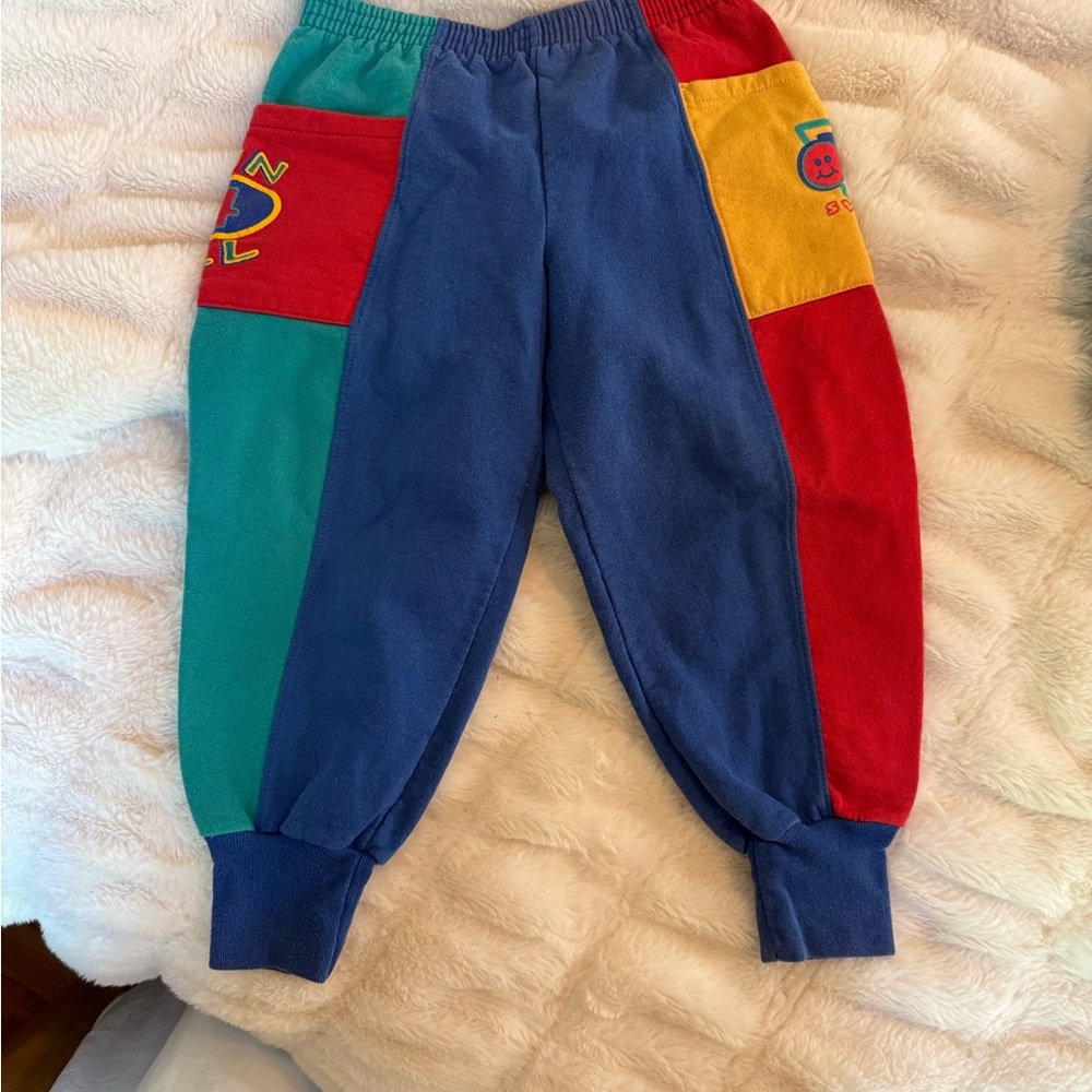 OshKosh B'gosh Blue and Red Jogger Sweatpants